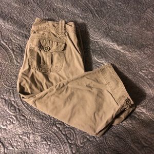 Abercrombie & Fitch Green Capris